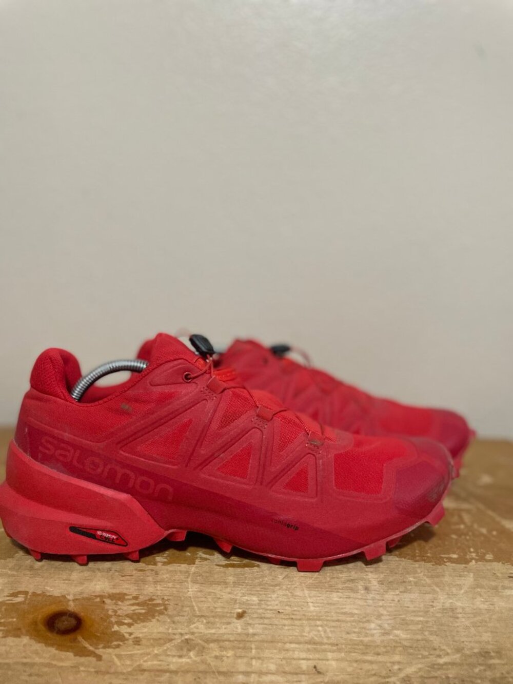 Salomon Speedcross 5  Red Trail Running Hiking Shoes Men's Sz 11 406843